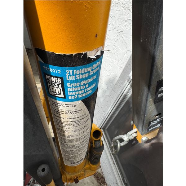 folding 2Ton shop lift crane