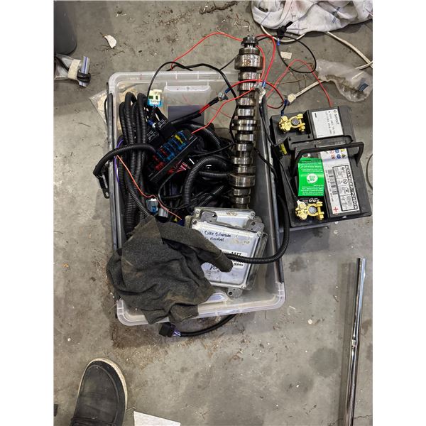 wiring hoses and battery