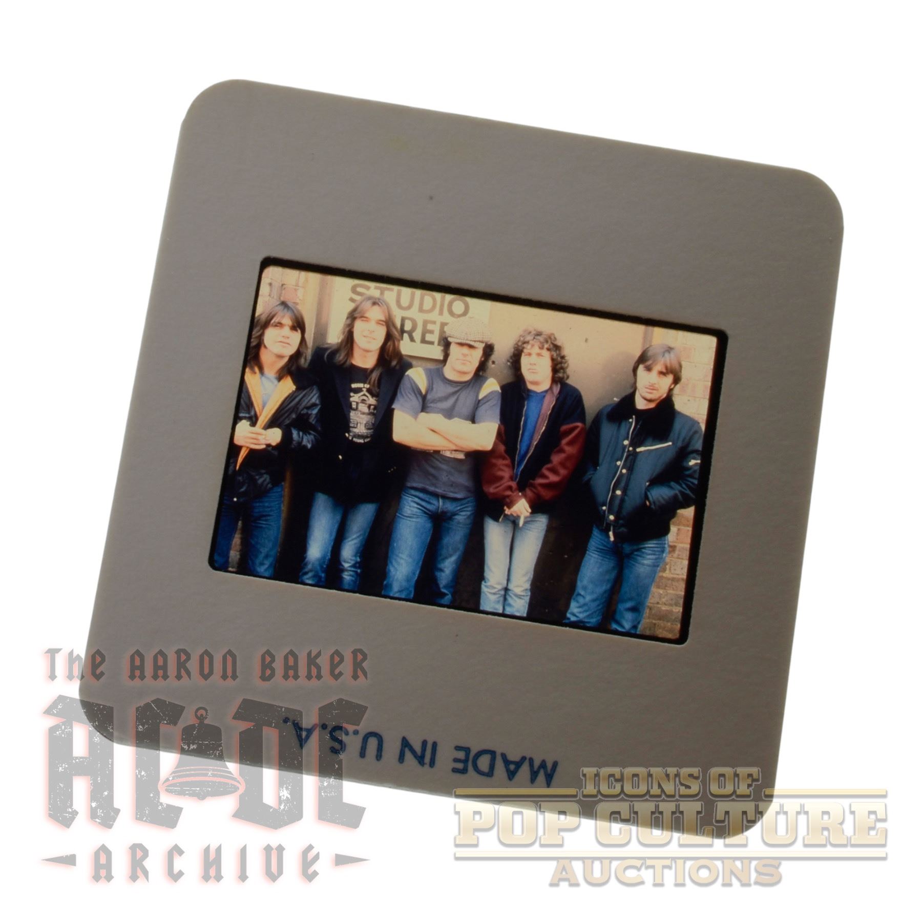 AC/DC – Original Color “Back in Black” Photoshoot Slide - 3343