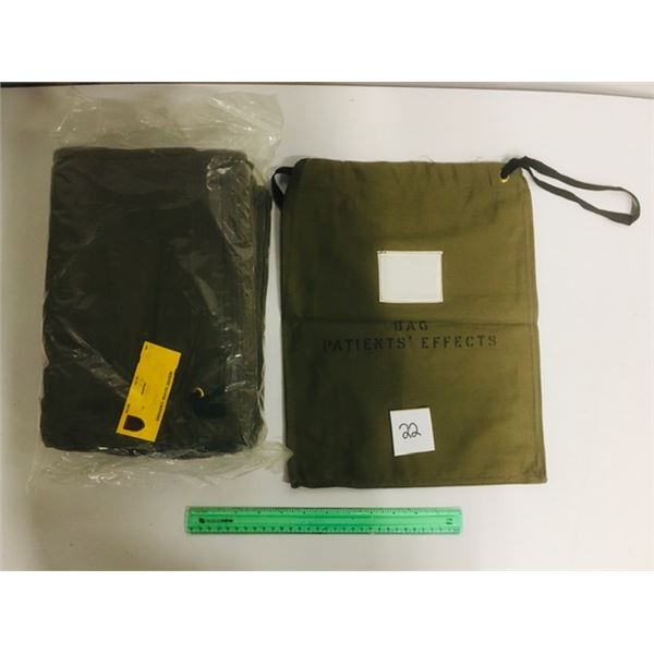 25 pieces of large cloth medical identification bags