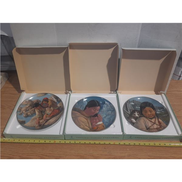 (3) Genuine Kaiser Porcelain Plates.