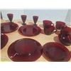 Image 4 : Ruby Plates, Cup, Bowl, etc.