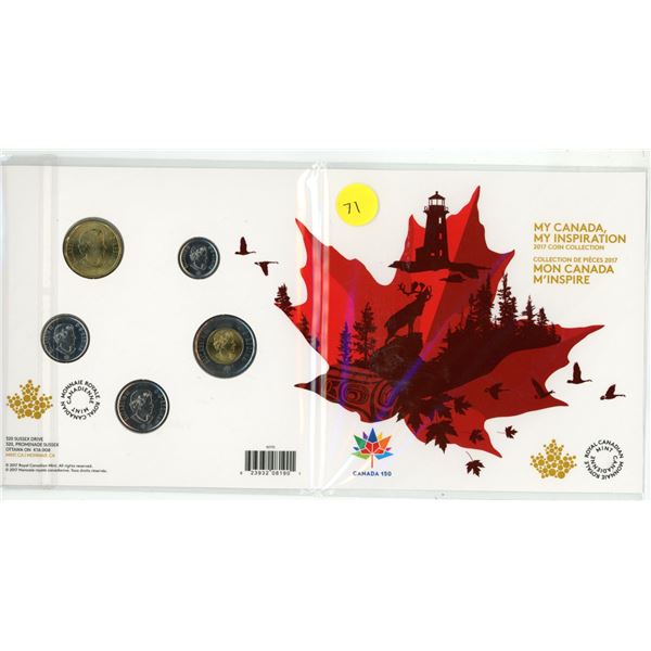 My Canada My Inspiration 2017 Coin Collection.