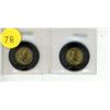 Image 1 : (2) 2022 Canadian Two Dollar Coin. (Black Toonie)