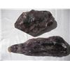 Image 4 : 2 Vintage purple rocks (4 and 5 1/2 in long)