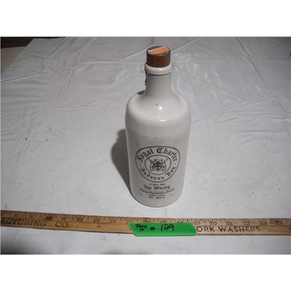 1975 hudsons bay royal charter 750 ml bottle (empty)
