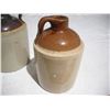 Image 5 : (3) stonewere jugs (2 with advertisments)