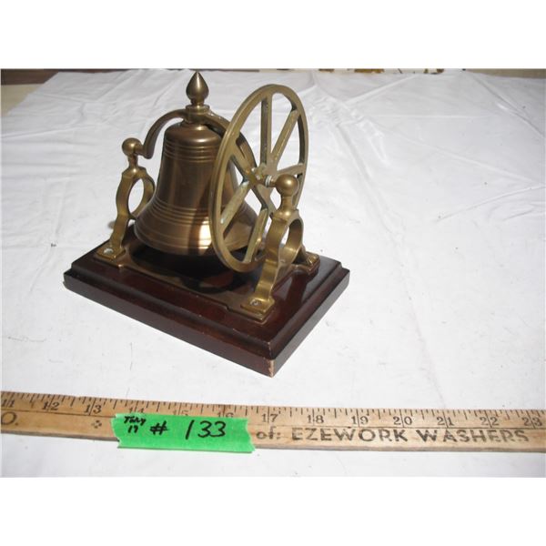 Vintage brass desk ships bell