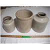 Image 1 : (3) stoneware crucks