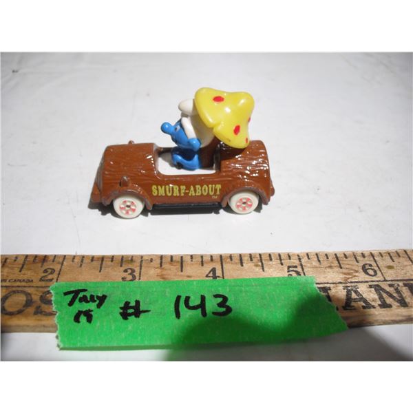 Erte smurf about by car