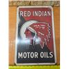 Image 1 : Red indian motor oil sign- repoduction
