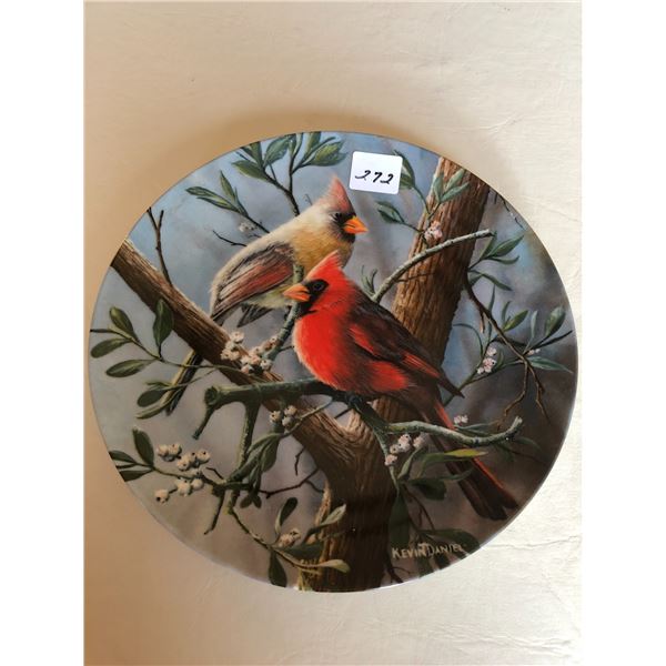 "The Cardinal" 1st Issue In The Encyclopedia Britannica Birds of Your Garden Collection- Painted By 