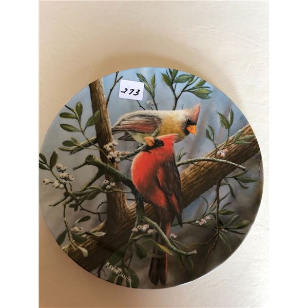 "The Cardinal" 1st Issue In The Encyclopedia Britannica Birds of Your Garden Collection- Painted By 