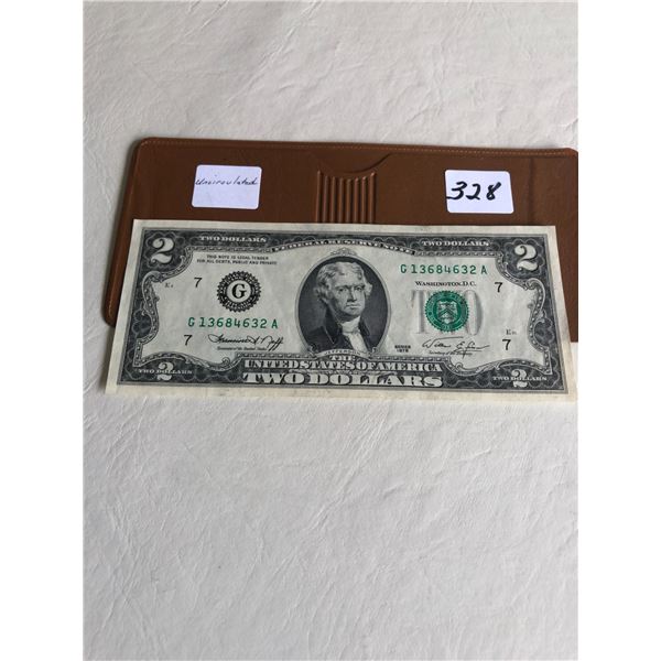 1978 US $2.00 Bill Uncirculated
