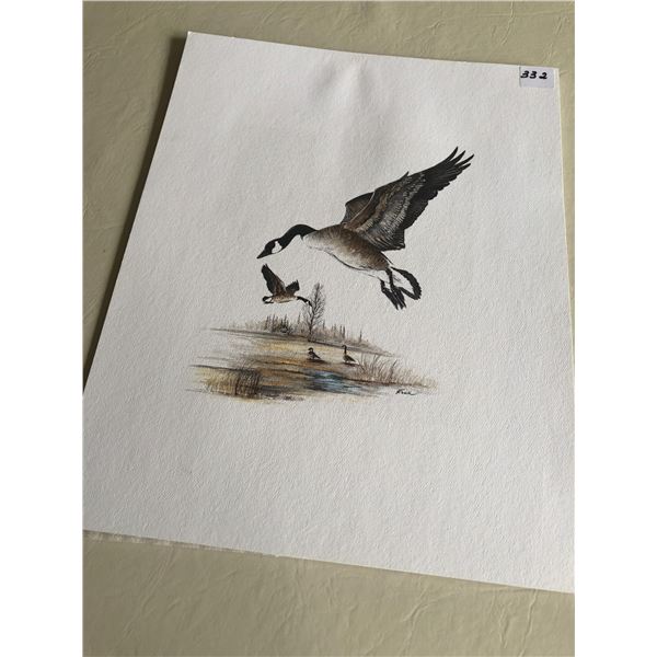 Neil Fehr "Migrating Canada Geese" Print - Unframed