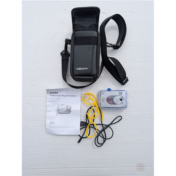 Under Water Digital Camera Sakar International w/ Bag, Charger, and etc.