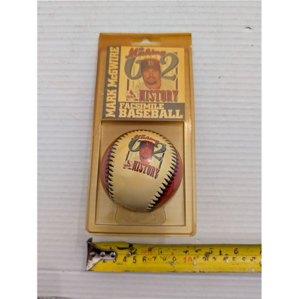 Mark McGwire Facsimile Baseball Sealed and Certificate