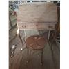 Image 2 : Vintage Desk and Chair. (Height 38", Length 28", Breadth 17") (Chair Height 28")
