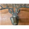 Image 3 : Brass deer head- 32"L antlers