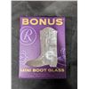 Image 3 : Crown Royal Rocks Glass (2) and (1) Mini Boot Glass w/ Original Boxes