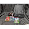 Image 1 : Skull Candy Speaker (Still Working) and extra Misc. Media Items (2) Xbox Games, a movie, Binder, and