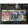 Image 2 : Skull Candy Speaker (Still Working) and extra Misc. Media Items (2) Xbox Games, a movie, Binder, and