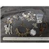 Image 1 : Lot of Misc. Jewelry (Necklaces, earrings, and etc.) (Silver/gold and Silver/gold Tone)