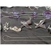 Image 6 : Lot of Misc. Jewelry (Necklaces, earrings, and etc.) (Silver/gold and Silver/gold Tone)