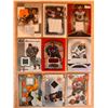 Image 1 : Assorted Jersey Cards - 1 Sheet (9 Hockey Cards)