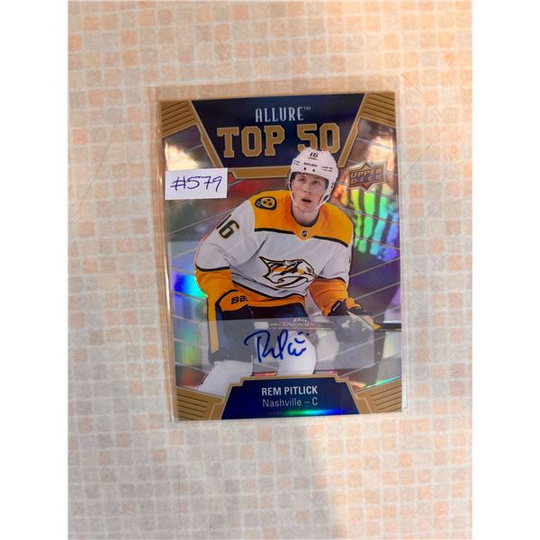 Rem Pitlick - Autographed Rookie Card