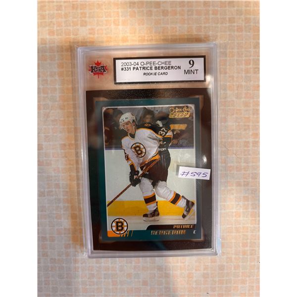 Patrice Bergeron - Rookie Card - Graded Mint
