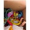Image 5 : Lot of Vintage Toys (Frisbees', Racket, Dolls, toy Guns, and etc.)