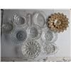 Image 1 : Lot of Misc. Glass Platters, Sunflower designed one, and etc.