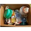 Image 2 : Box full of Kitchen Tubber ware and extra Misc.