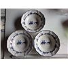Image 1 : (3) Vintage Hankook Korea fine China Blue Geese Design Bowl and Misc.