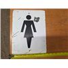Image 1 : Metal sign- woman