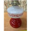 Image 3 : Vintage coral red kerosene lamp