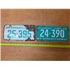 Image 1 : 2 saskatchewan lisence plates- 1964 and 1965