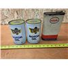 Image 1 : Full Tempo oil cans and imperial can- partialy full