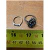 Image 1 : 2 silver rings- size 5.5 and 9