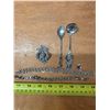 Image 1 : Lot of silver, necklaces brooch and spoons