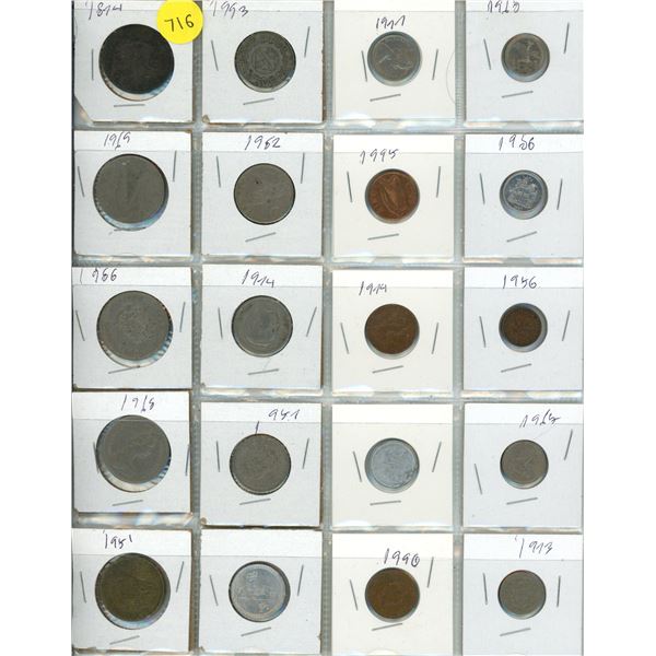 Lot of 20 Foreign Currency Coins.
