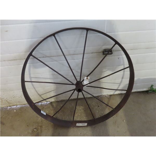 Vintage steel wheel - 36" across