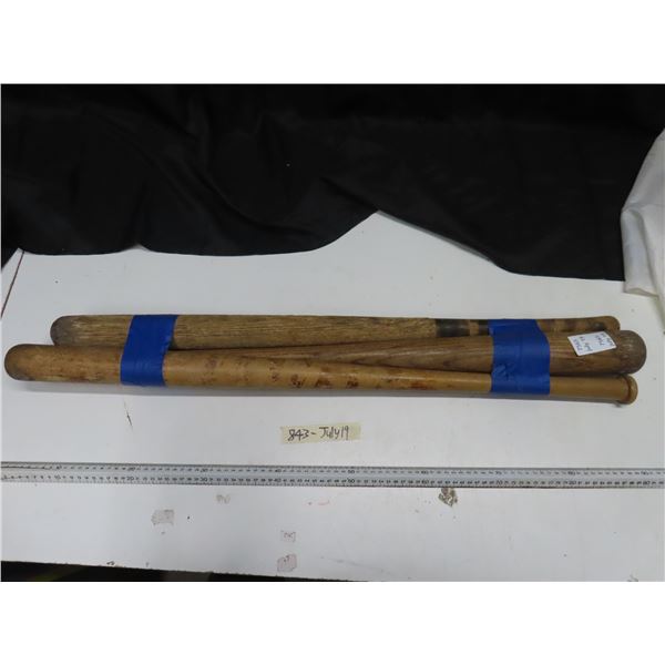 3 Antique baseball bats