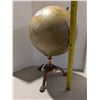 Image 2 : Vintage Terrestrial Globe Excelsior w/Vintage Brass Stand