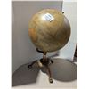 Image 3 : Vintage Terrestrial Globe Excelsior w/Vintage Brass Stand