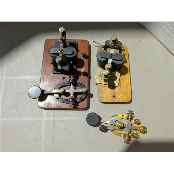 (2) Vintage Telegraph Key/Morse Code Transmitters (1) In Tact