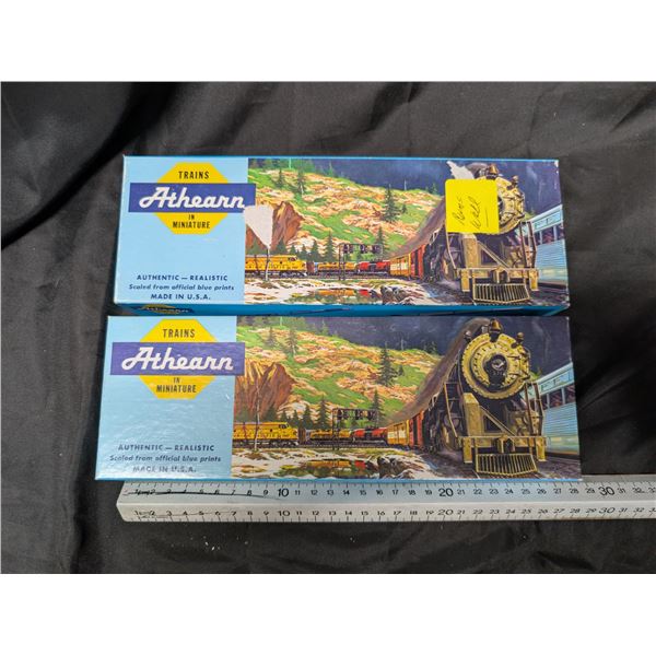 (2) Trains Athenas In Miniature Authentic -Realistic Train Model