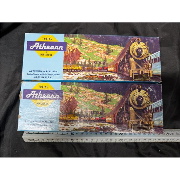 (2) Trains Athenas In Miniature Authentic -Realistic Train Model