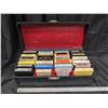 Image 1 : Lot of 8 Track Cassettes Tapes in Carry Case